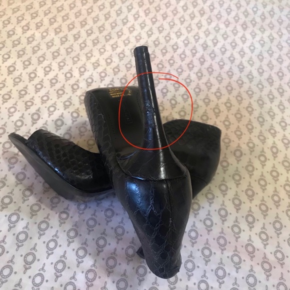 Vince Camuto Leather Peeptoe Heels - Picture 6 of 7